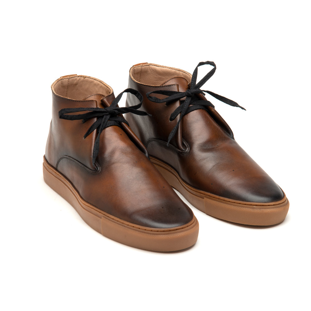 Men's Dandy Hi Weekender Hand Burnished Brown