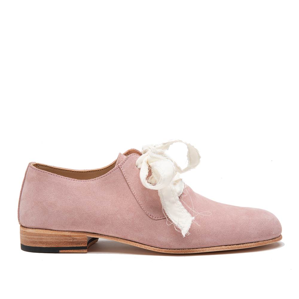 Women's Derby Pink Suede