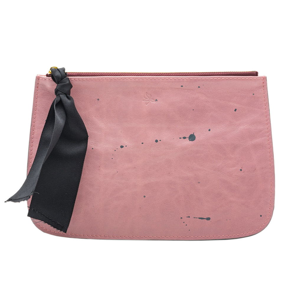 Pink with Black Accents Clutch